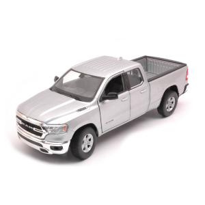 DODGE RAM 1500 DOUBLE CABINE PICK-UP 2019 SILVER 1:27 Welly Auto Stradali Modellino