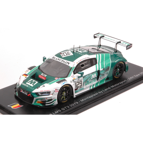 AUDI R8 GT3 N.129 24H SPA 2019 MIES-FELLER-GREEN 1:43 Spark Model Auto Competizione Modellino