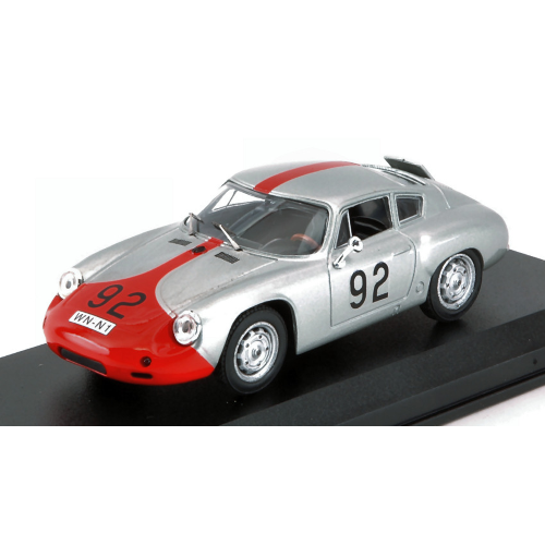 PORSCHE ABARTH N.92 6th TARGA FLORIO 1961 PUCCI-STRAHLE 1:43 Best Model Auto Competizione Modellino
