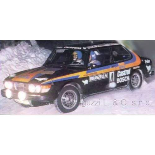 SAAB 99 EMS N.4 RALLY SWEDEN 1977 BLOMQVIST-SYLVAN 1:43 Ixo Model Auto Rally Modellino