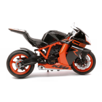 KTM 1190 RC8R BLACK/ORANGE 1:10 Welly Moto Modellino