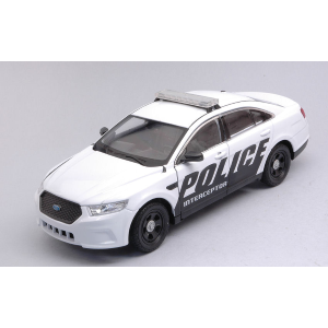 FORD POLICE INTERCEPTOR WHITE 1:24 Welly Forze dell'Ordine Modellino