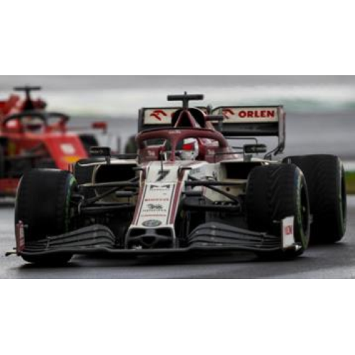 ALFA ROMEO C39 KIMI RAIKKONEN 2020 N.7 TURKISH GP SAUBER 500th RACE 1:43 Spark Model Formula 1 Modellino