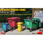 PLASTIC TRASH CANS KIT 1:35 Miniart Kit Diorami Die Cast Modellino