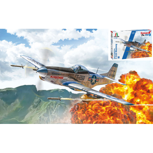 NORTH AMERICAN F-51D KOREAN WAR KIT 1:72 Italeri Kit Aerei Modellino