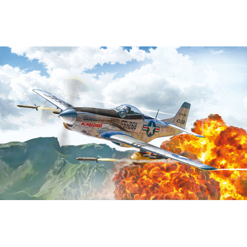 NORTH AMERICAN F-51D KOREAN WAR KIT 1:72 Italeri Kit Aerei Modellino