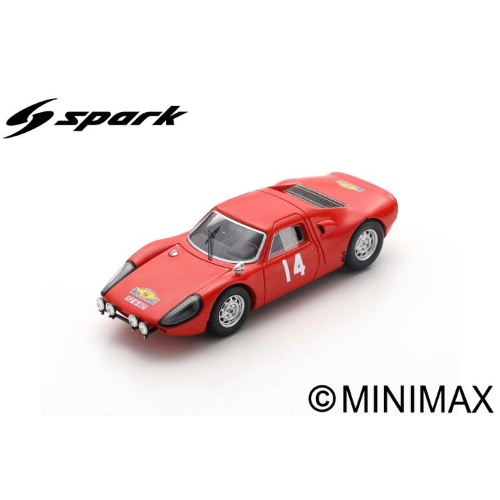 PORSCHE 904 GTS N.14 WINNER RALLYE DES ROUTES DU NORD 1965 E.MEERT 1:43 Spark Model Auto Rally Modellino