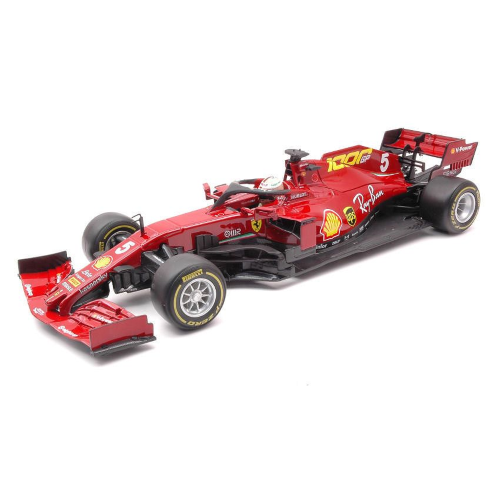 FERRARI F1 SF1000 2020 + FERRARI F1 SF1000 TUSCANY GP 1000th  N.5 SEBASTIAN VETTEL 1:18 Burago Formula 1 Modellino