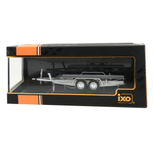 AUTOTRAILER - CARRELLO TRASPORTO AUTO - CAR TRANSPORTER TRAILER SILVER 1:43 Ixo Model Art.Vari Modellino