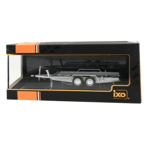 AUTOTRAILER - CARRELLO TRASPORTO AUTO - CAR TRANSPORTER TRAILER SILVER 1:43 Ixo Model Art.Vari Modellino
