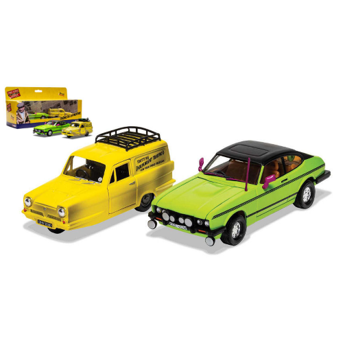 ONLY FOOLS AND HORSES - RELIANT REGAL AND FORD CAPRI Mk III 1:36 Corgi Movie Modellino