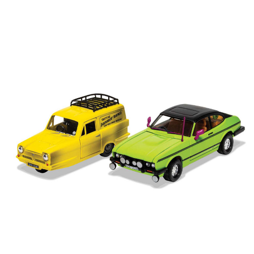 ONLY FOOLS AND HORSES - RELIANT REGAL AND FORD CAPRI Mk III 1:36 Corgi Movie Modellino