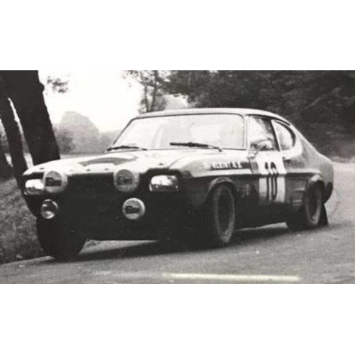 FORD CAPRI N.10 RAJD POLSKY 1972 ROHRL-BERGER 1:43 Ixo Model Auto Rally Modellino