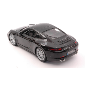 PORSCHE 911 991 CARRERA S 2011 BLACK 1:24 Burago Auto Stradali Modellino