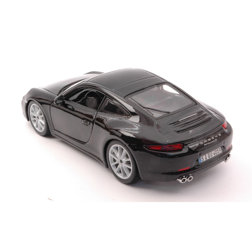 PORSCHE 911 991 CARRERA S 2011 BLACK 1:24 Burago Auto Stradali Modellino