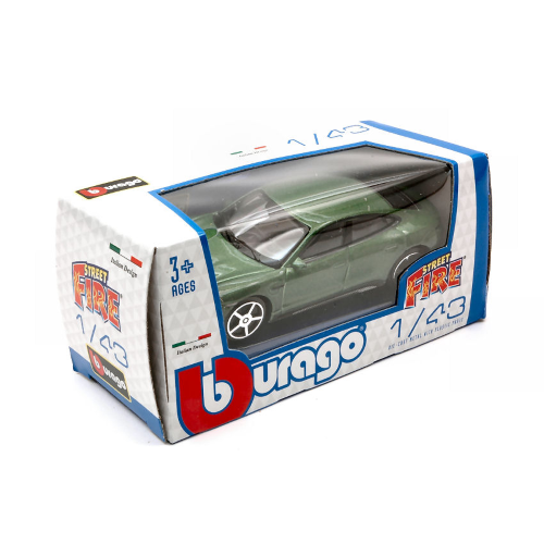 PORSCHE TAYCAN 2018 METALLIC GREEN 1:43 Burago Auto Stradali Modellino