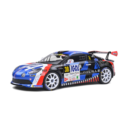ALPINE A110 RGT N.38 RALLY DU MONT BLANC 2020 DELECOUR-GUIGONNET 1:18 Solido Auto Rally Modellino