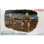 BRITISH SBS W/KAYAK KIT 1:35 Dragon Kit Figure Militari Die Cast Modellino