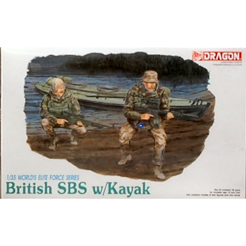 BRITISH SBS W/KAYAK KIT 1:35 Dragon Kit Figure Militari Modellino