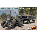 GERMAN TRACTOR D8506 WITH CARGO TRAILER KIT 1:35 Miniart Kit Mezzi Militari Die Cast Modellino