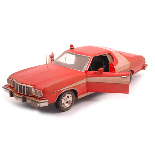 FORD GRAN TORINO 1976 STARSKY AND HUTCH 1975-79 TV SERIES 1:24 Greenlight Movie Modellino