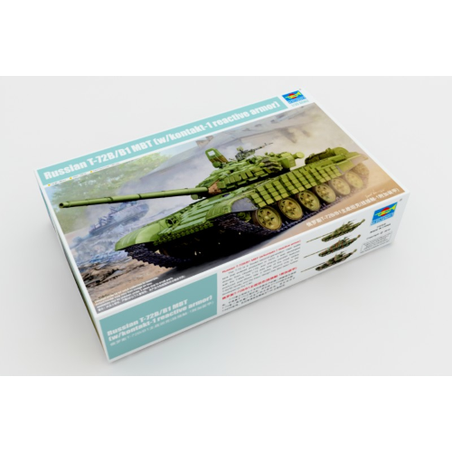 CARRO RUSSIAN T-72B/B1 MBT WITH KONTAKT-1 REACTIVE ARMOR KIT 1:35 Trumpeter Kit Mezzi Militari Modellino