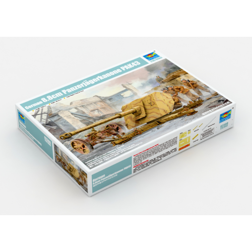 GERMAN 8.8 cm PANZERJAGERK.KIT 1:35 Trumpeter Kit Mezzi Militari Modellino
