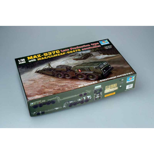 SEMITRAILER MAZ 537 G KIT 1:35 Trumpeter Kit Mezzi Militari Modellino