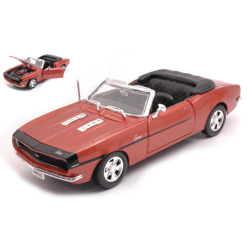 CHEVROLET CAMARO SS 396 CONVERTIBLE 1968 METALLIC BRONZE1:24 Maisto Auto Stradali Modellino