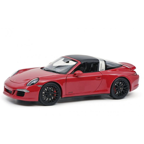 PORSCHE 911 TARGA 4 GTS 2015 DARK RED 1:18 Schuco Auto Stradali Modellino