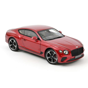 BENTLEY CONTINENTAL GT 2018 CANDY RED 1:18 Norev Auto Stradali Modellino