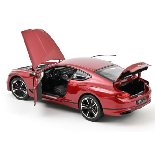 BENTLEY CONTINENTAL GT 2018 CANDY RED 1:18 Norev Auto Stradali Modellino
