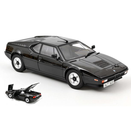BMW M1 1980 BLACK 1:18 Norev Auto Stradali Modellino