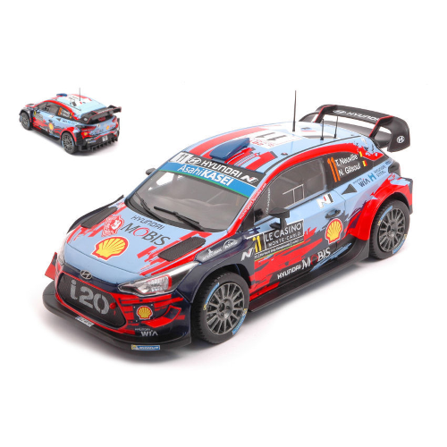 HYUNDAI i20 WRC N.11 WRC RALLY MONTE CARLO 2019 NEUVILLE-GILSOUL 1:24 Ixo Model Auto Rally Modellino