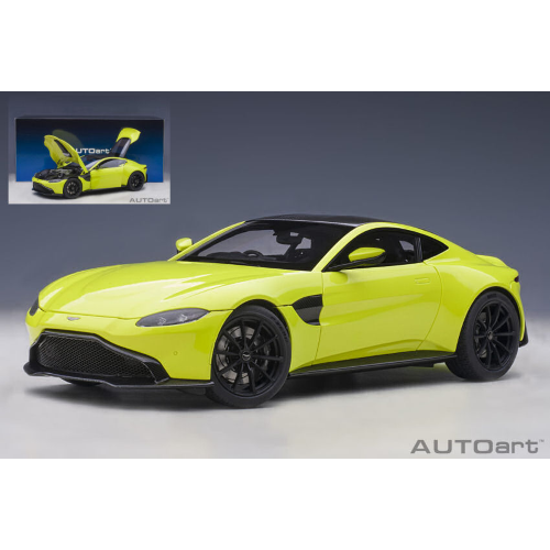ASTON MARTIN VANTAGE 2019 LIME ESSENCE 1:18 AutoArt Auto Stradali Modellino