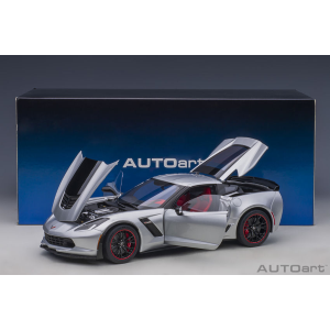 CHEVROLET CORVETTE C7 Z06 BLADE SILVER 1:18 AutoArt Auto Stradali Modellino