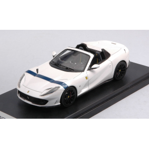 FERRARI 812 GTS 2019 BIANCO ITALIA BLUE LIVERY 1:43 Looksmart Auto Stradali Modellino
