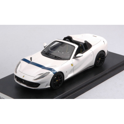 FERRARI 812 GTS 2019 BIANCO ITALIA BLUE LIVERY 1:43 Looksmart Auto Stradali Modellino