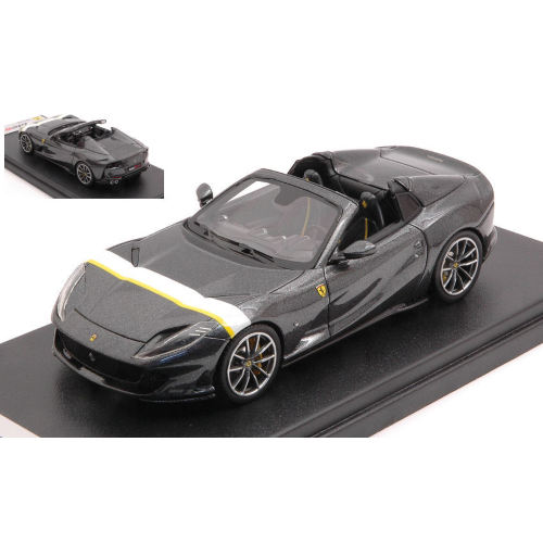 FERRARI 812 GTS 2019 GRIGIO SILVERSTONE- WHITE YELLOW LIVERY 1:43 Looksmart Auto Stradali Modellino