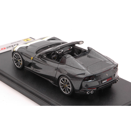 FERRARI 812 GTS 2019 GRIGIO SILVERSTONE- WHITE YELLOW LIVERY 1:43 Looksmart Auto Stradali Modellino