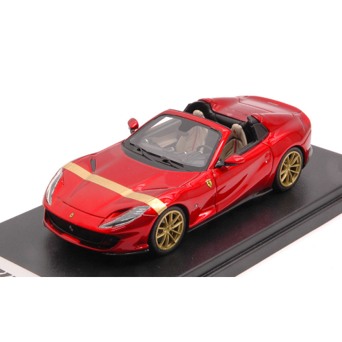 FERRARI 812 GTS 2019 ROSSO FUOCO-GOLD LIVERY 1:43 Looksmart Auto Stradali Modellino