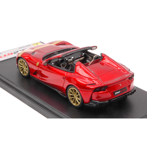 FERRARI 812 GTS 2019 ROSSO FUOCO-GOLD LIVERY 1:43 Looksmart Auto Stradali Modellino