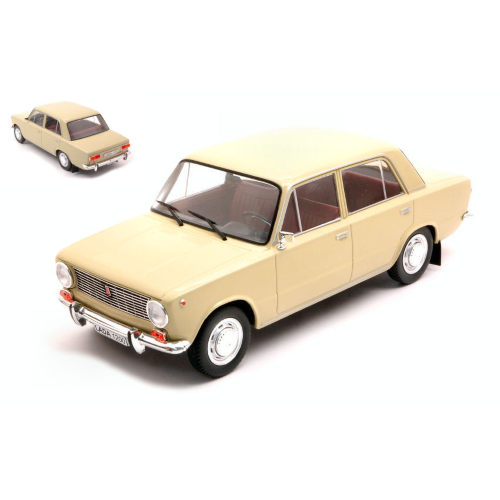 LADA 1200 (FIAT 124) 1970 YELLOW 1:24 Whitebox Auto Stradali Modellino
