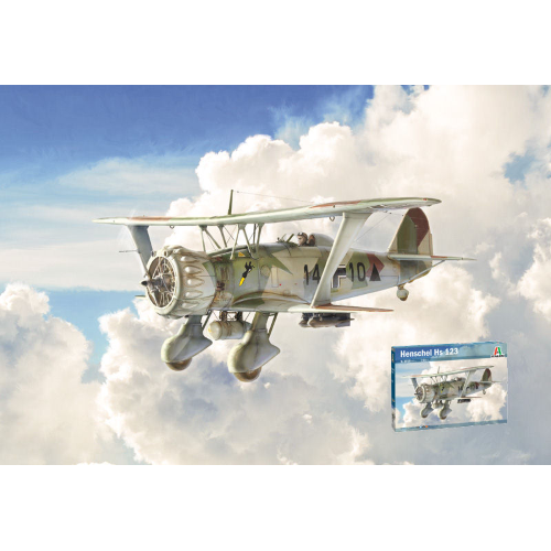 HENSCHEL HS 123 KIT 1:48 Italeri Kit Aerei Modellino
