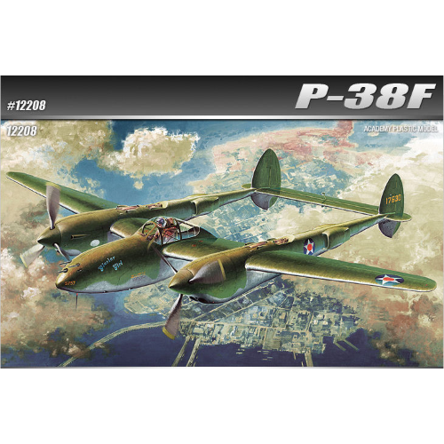 P-38 F LIGHTING "GLACIER GIRL" 1:48 Academy Kit Aerei Modellino