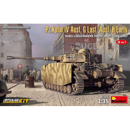 Pz.Kpfw.IV Ausf.G-LAST/H-Early KIT 1:35 Miniart Kit Mezzi Militari Modellino