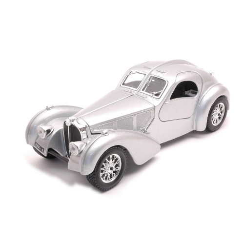 BUGATTI ATLANTIC 1936 SILVER 1:24 Burago Auto d'Epoca Modellino