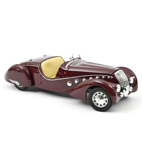 PEUGEOT 302 DARL'MAT ROADSTER 1937 DARK RED 1:18 Norev Auto d'Epoca Modellino