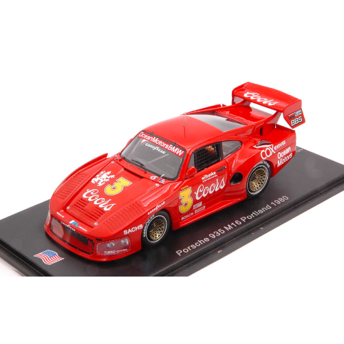 PORSCHE 935 N.3 SEARS PIONT 1980 JIM BUSBY 1:43 Spark Model Auto Competizione Modellino