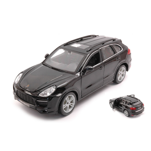 PORSCHE CAYENNE TURBO 2010 BLACK 1:24 Burago Auto Stradali Modellino